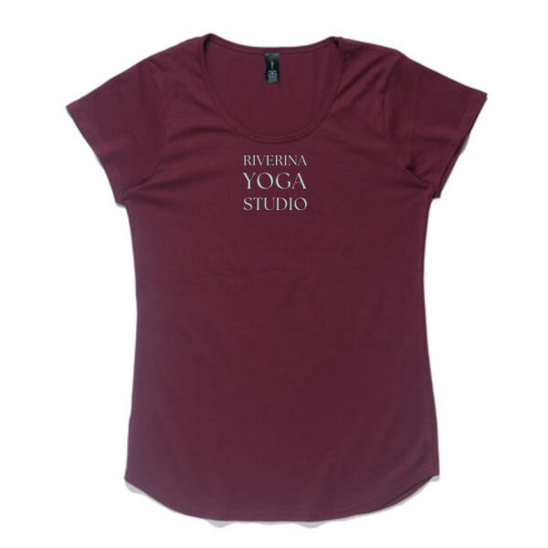 Women's Scoop neck T shirt capped sleeve Thumbnail